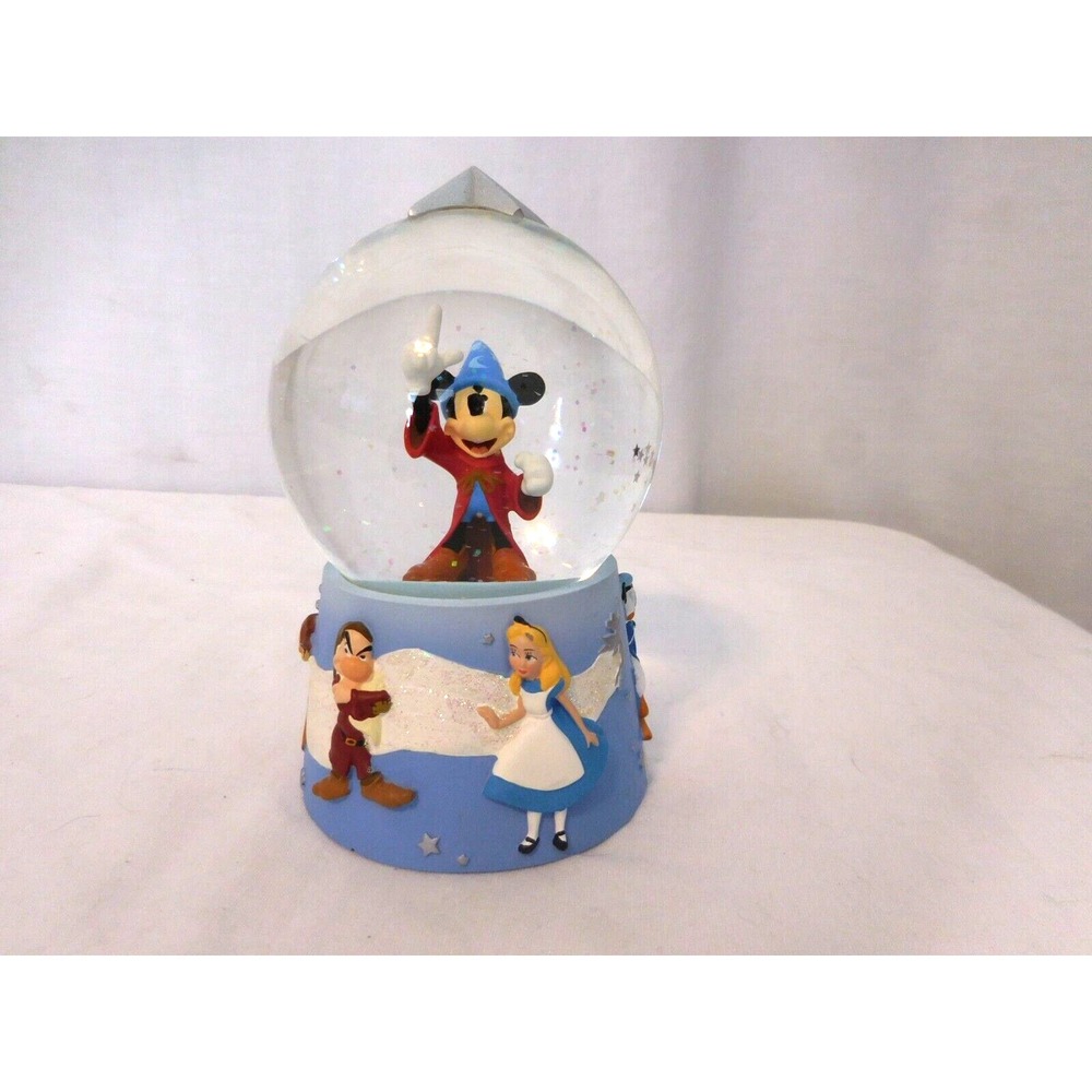 Disney Store Mickey Mouse Wizard Snow Globe Fantasia Sorcerer's Apprentice